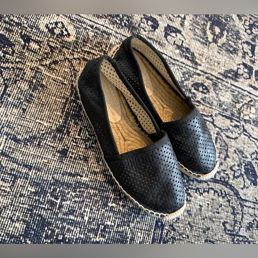 Club Monaco black espadrille flats